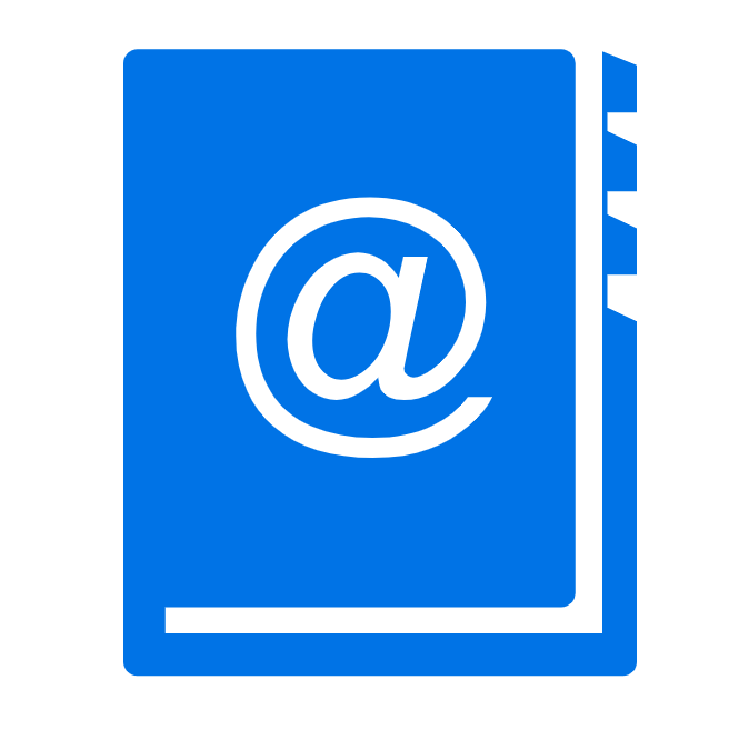 The Blue Pages Icon Address Book