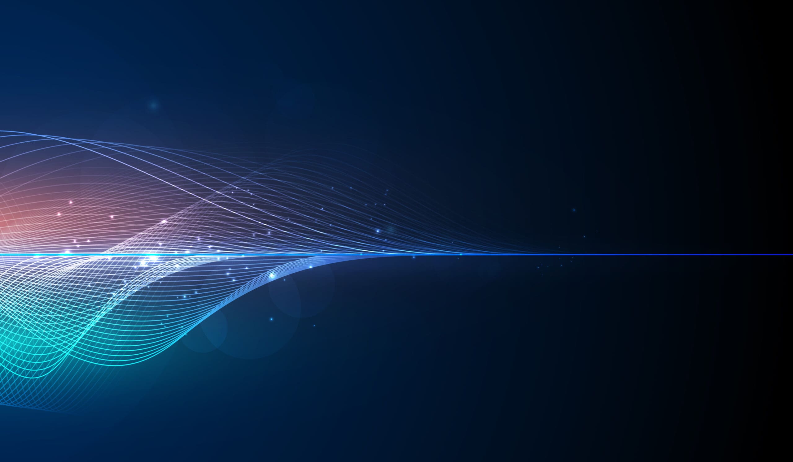 Abstract lines and colors comiing together to indicate news flow
